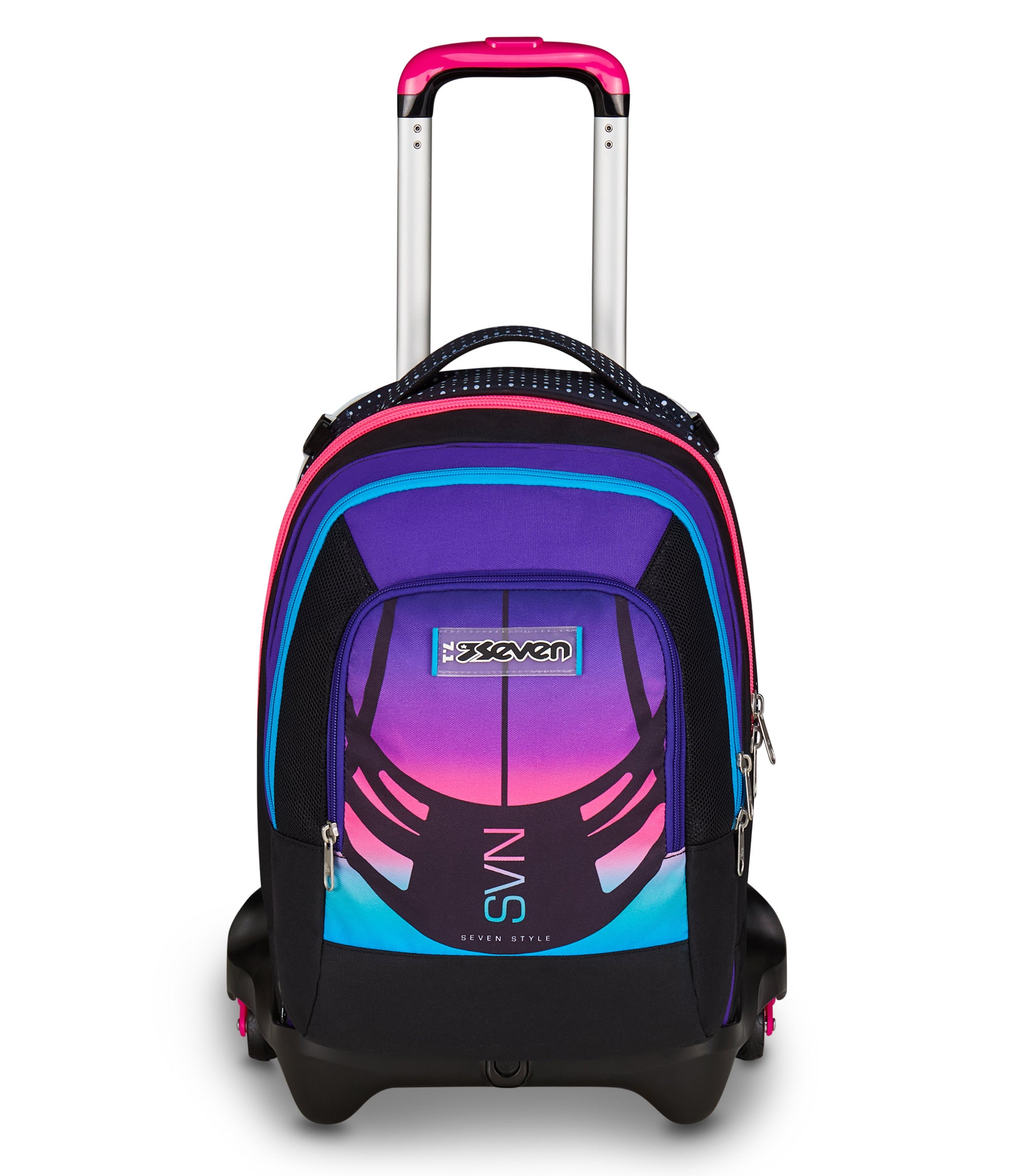 Trolley SEVEN DETACH Separabile 3 RUOTE Jack - Colour Expression Multicolore Cuore Bambina 1 Trolley SEVEN DETACH Separabile 3 RUOTE Jack - Colour Expression Multicolore Cuore Bambina 1