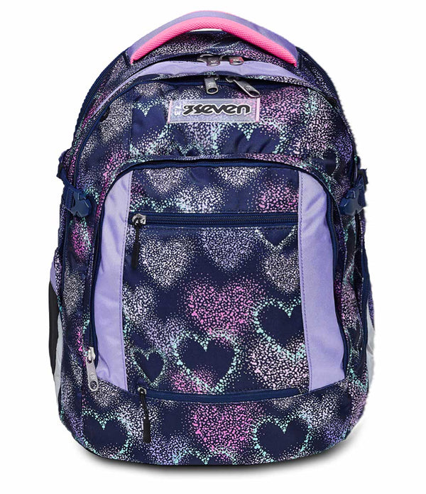 Seven® UPDOWN TWICE SCHULRUCKSACK - SHADING HEART - Default Title