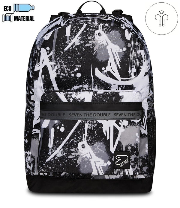 Seven® THE DOUBLE WENDE-RUCKSACK MIT KOPFHÖRERN! EARPHONES - Default Title