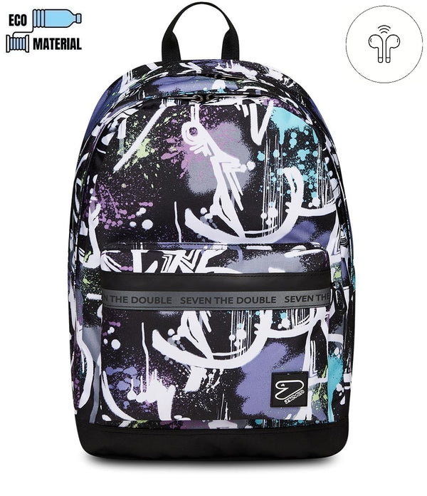 Seven® THE DOUBLE PRO XXL RUCKSACK MIT KOPFHÖRERN - Default Title