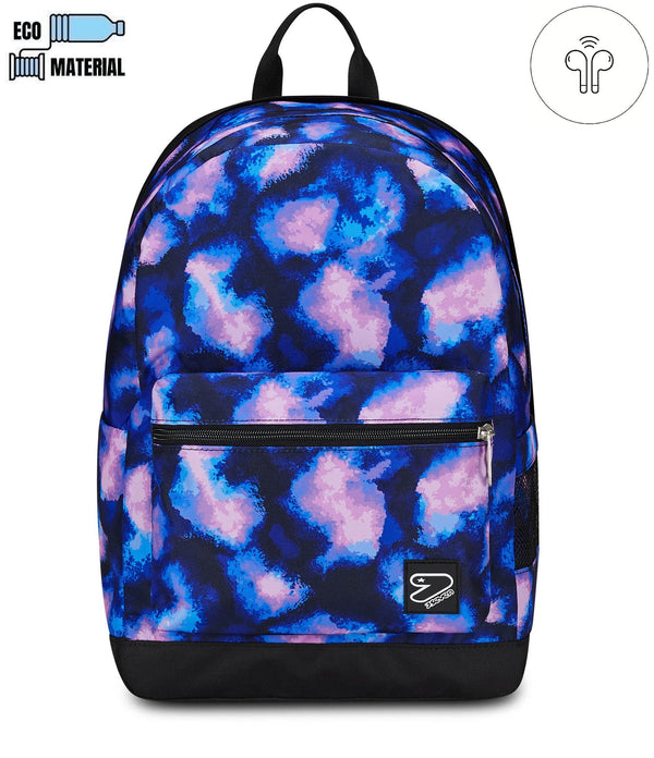 Seven® THE DOUBLE RUCKSACK MIT IN-EAR KOPFHÖRERN - THE DOUBLE BLUE GALAXY - Default Title