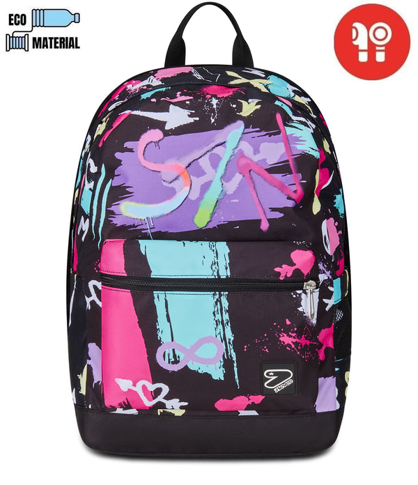 Seven® THE DOUBLE GRAFFITILOAD NEW REVERSIBLE - BACKPACK WITH EARPHONES WIRELESS - Default Title