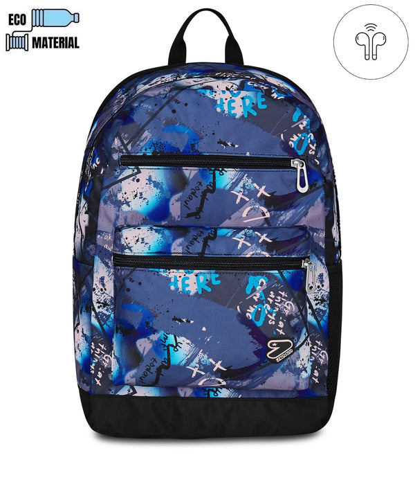 Seven® WENDE-RUCKSACK mit Kopfhörern- DARK SPOTS - Default Title