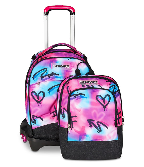 Seven® JACK 3 RÄDER DETACH - SPRINT PAINT GIRL Trolley