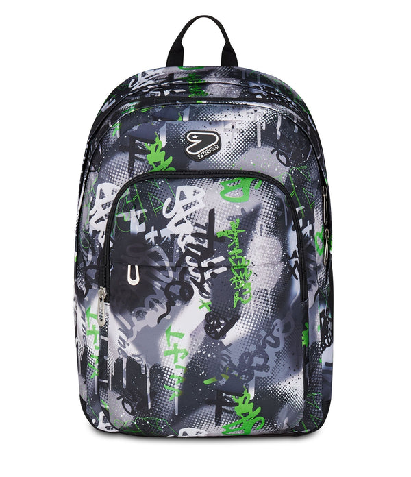 Seven® THE DOUBLE PRO XXL GRAY SHADOW REVERSIBLE DETACH - BACKPACK WITH EARPHONES WIRELESS - Default Title