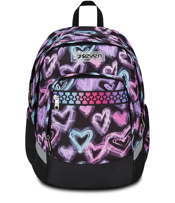 Zaino Seven Reversibile - Leggero, Imbottito, Con Tasche Laterali E Cuffie