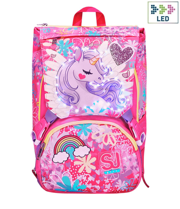ERWEITERBARER RUCKSACK BIG - UNICORN LED