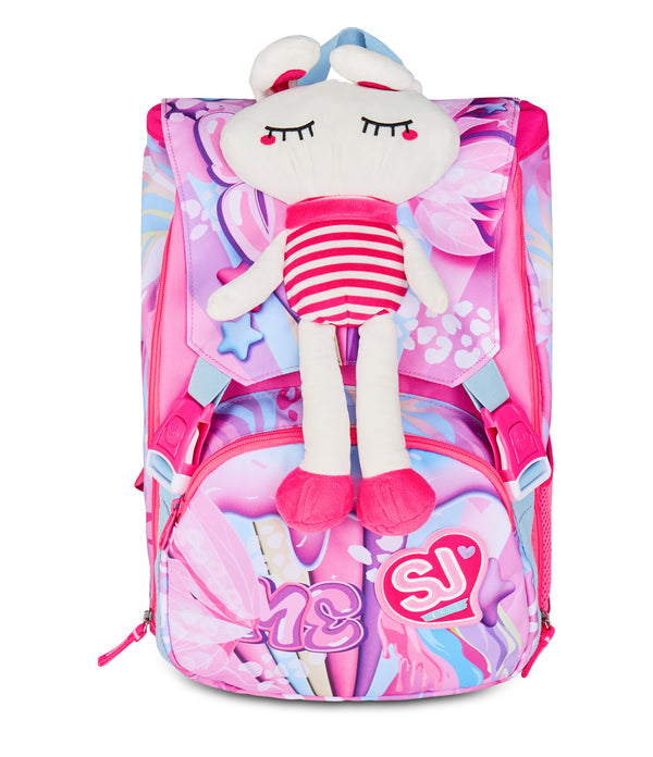 EXPANDABLE BACKPACK BIG - PLUSHY RABBIT - Default Title