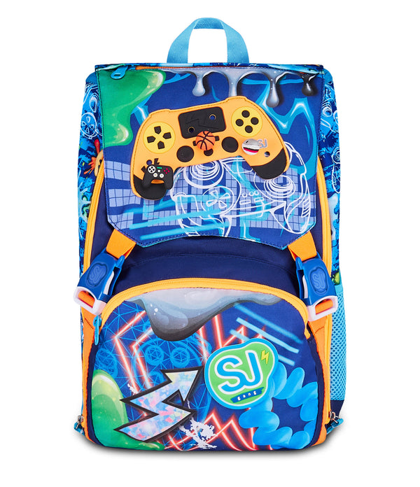 EXPANDABLE BACKPACK BIG - JOYFUL PINS BOY - Default Title