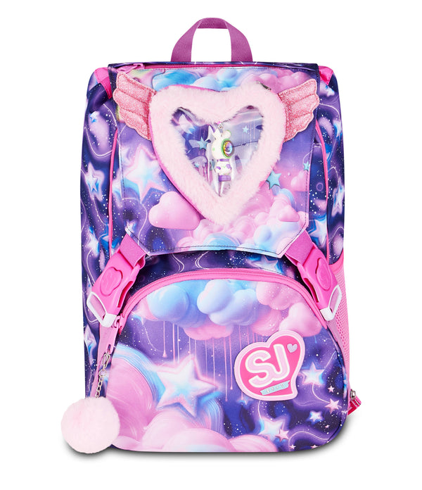 EXPANDABLE BACKPACK BIG - FLUFFY PINK GIRL - Default Title