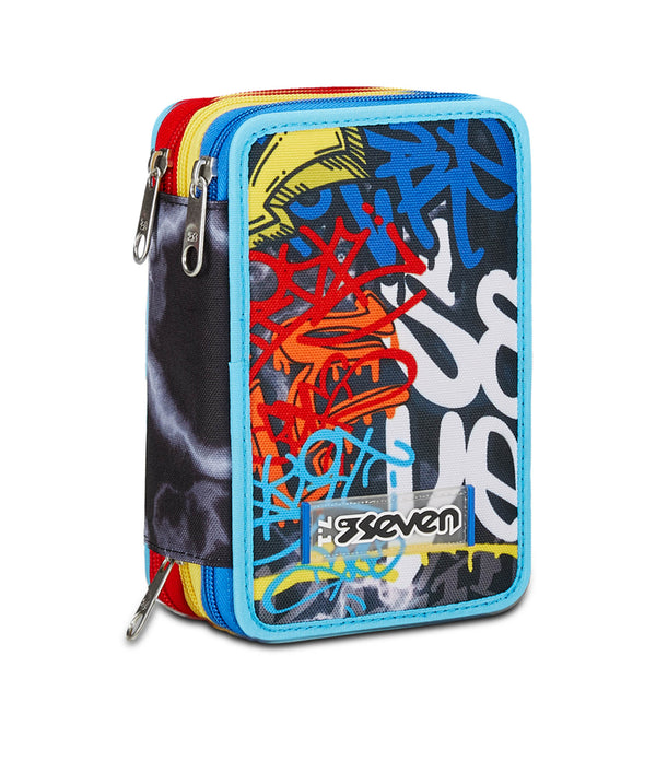 Seven® 3 ZIP PENCIL CASE - MARK ON BOY - Default Title