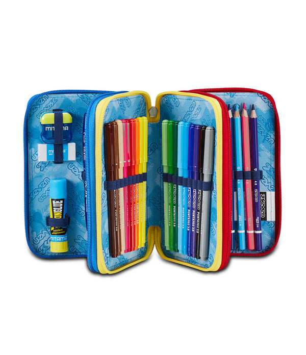 Seven® 3 ZIP PENCIL CASE - MARK ON BOY