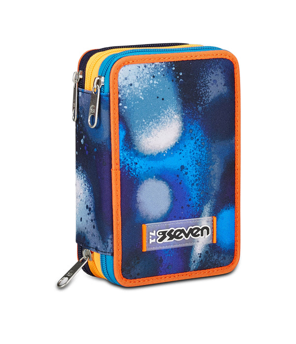 Seven® 3 ZIP PENCIL CASE - RETROCOLOR - Default Title