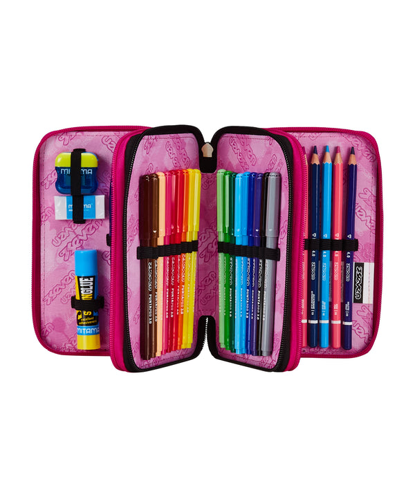PENCILBAG Seven® 3 ZIP - BLURRED PINK