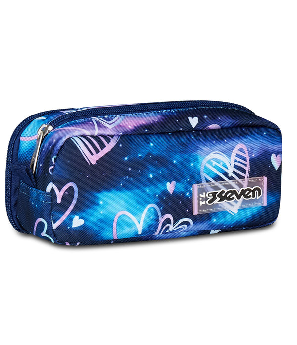 Seven® DOUBLE PENCIL BAG - GLOOMY HEART - Default Title
