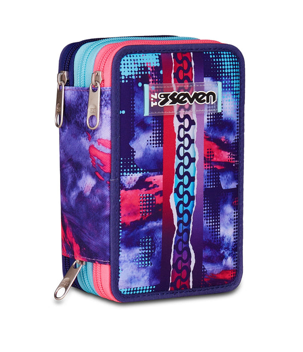 Seven® 3 ZIP - SHADY DYE GIRL Mäppchen mit 3 Fächern - Default Title