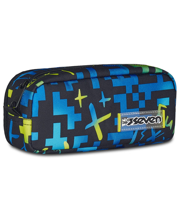 Seven® DOUBLE PENCIL BAG - SCRIBBLED FLAME - Default Title