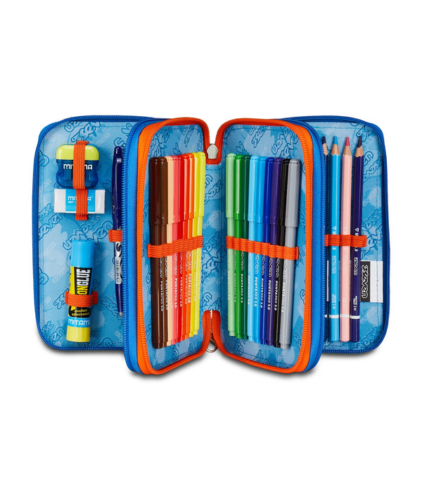 Seven® 3 ZIP - OPTICAL SHADE BOY Mäppchen mit 3 Fächern