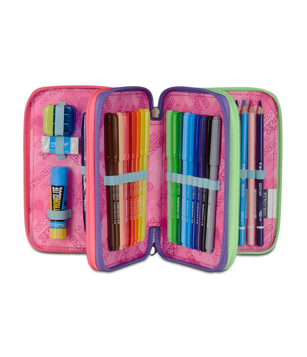 Seven® 3 ZIP - OPTICAL SHADE GIRL Mäppchen mit 3 Fächern