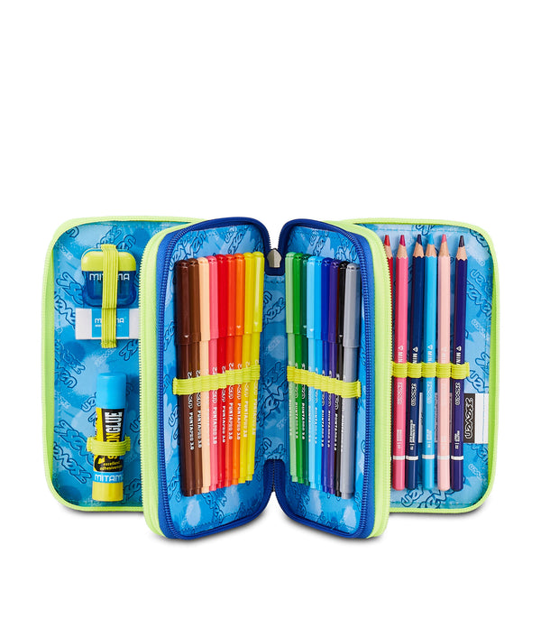 BLU FUSION Gefülltes Mäppchen mit 3 Fächern