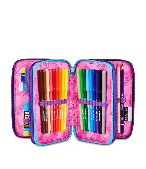 PINK FUSION Gefülltes Mäppchen mit 3 Fächern