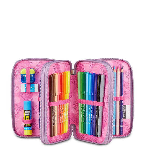 GLITZYCUTE Mäppchen mit 3 Fächern