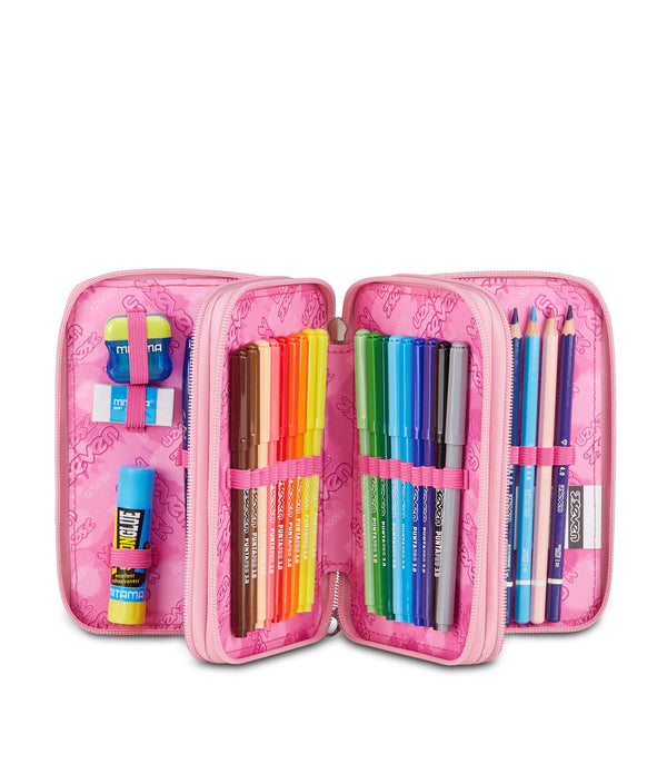 GLITZYCUTE Mäppchen mit 3 Fächern