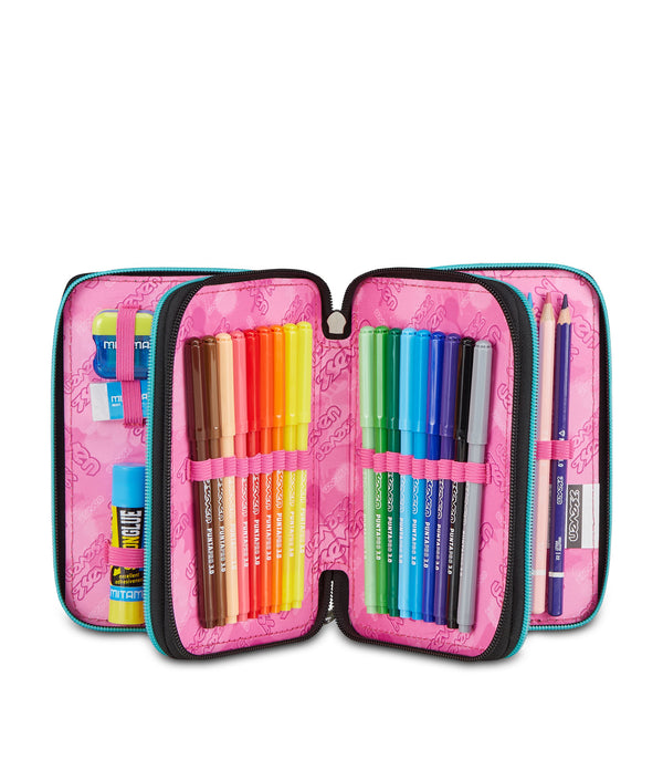 GLITZYCUTE Mäppchen mit 3 Fächern