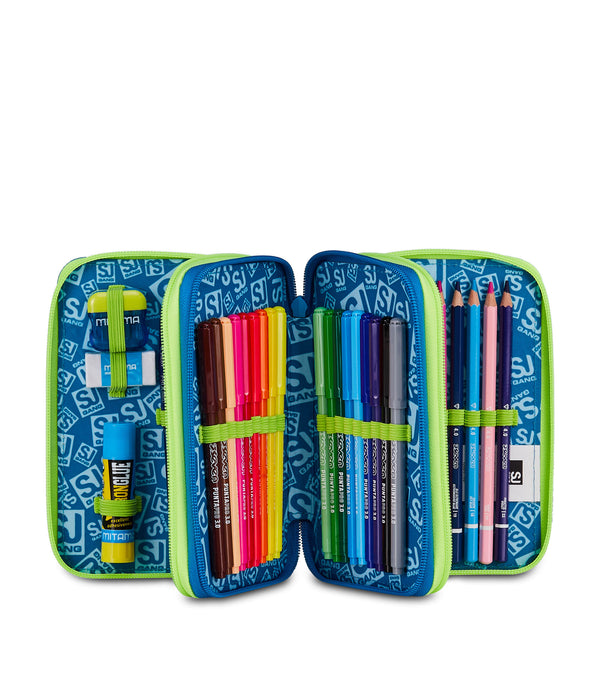 SOFT POUCH BOY Gefülltes Mäppchen mit 3 Fächern