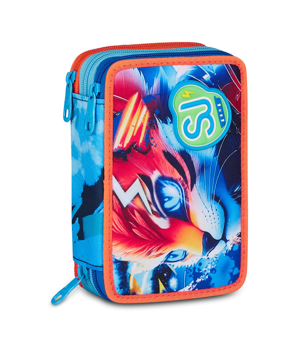 3 ZIP PENCIL CASE - SPEED ANIMAL BOY - Default Title