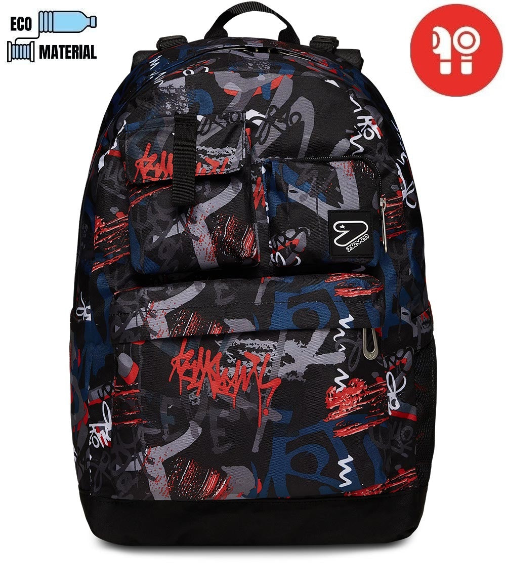 Seven® THE DOUBLE REVERSIBLE POCKETS BACKPACK WITH WIRELESS EARPHONES ...