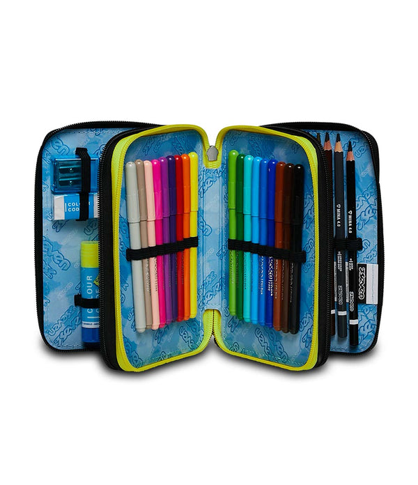 Seven® 3 ZIP PENCIL CASE - DYE ON